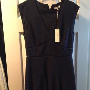 Rebecca Taylor navy blue dress